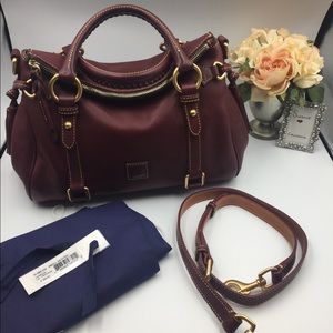Dooney & Bourke Small Florentine Satchel *Crimson*